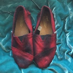 TOMS Buffalo Plaid flats